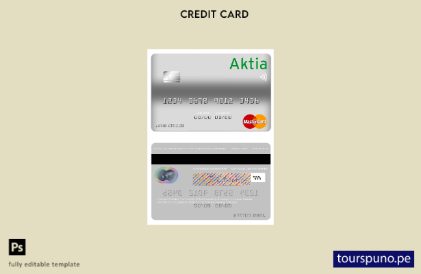 lista para imprimir la plantilla mastercard de Finland Aktia Savings Bank